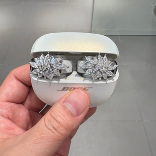 bose耳机钻扣绽放耳扣耳饰女装饰耳夹耳钉百搭高级感