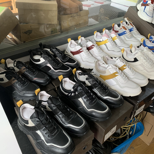 断码清仓~高端轻奢休闲运动鞋真皮老爹鞋男厚底系带拼色舒适百搭