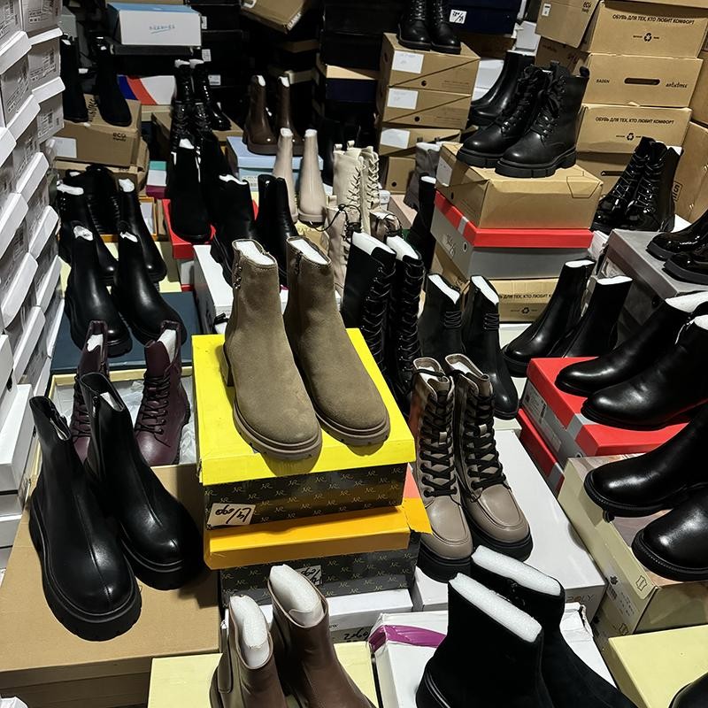 孤品捡漏~俄罗斯单马丁靴加绒保暖短靴真皮厚底女短靴侧拉链百搭