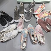 女鞋 美单大码 水洗做旧懒人鞋 一脚蹬百搭帆布鞋 断码 单鞋 清仓捡漏