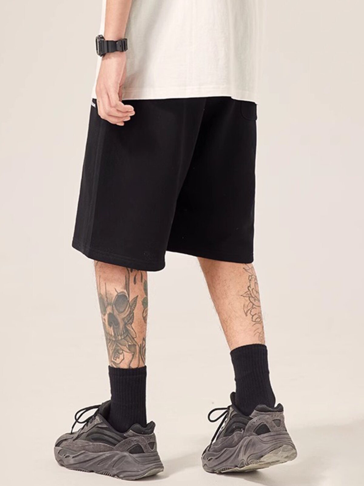 WASSUP 반바지 남성 스포츠 루즈 여름 5부 팬츠 하이 스트리트 패션 브랜드 순면 미국 헤비급 전국 트렌드 미드팬츠