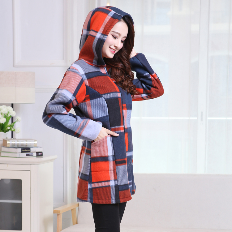 罩衣外穿女韩版收腰加厚连帽拉链护衣冬防寒厨房围裙上班族工作服