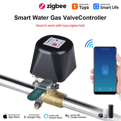 涂鸦Zigbee机械手Tuya wifi机械手远程控制联动气感烟感水浸阀门
