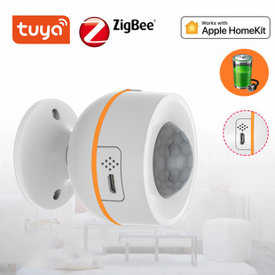 涂鸦智能ZigBee HomeKit人体红外探测器 PIR传感器USB/电池双供电
