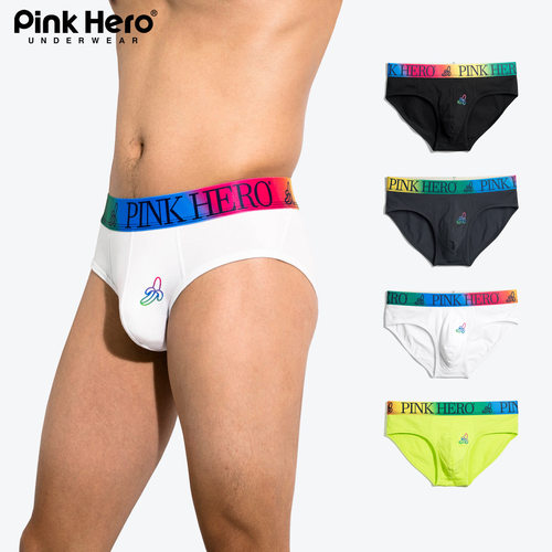 Briefs Homme, Men's Underwear 轻薄印花腰带精梳棉男士三角内裤
