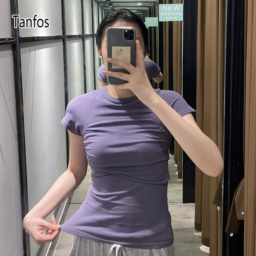 053022C ОК, черный/серо -белый нерегулярная складка, круглая шея с короткой хлопчатовод