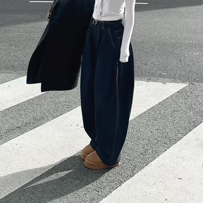 Partysu 韩国进口 官网直邮 2025冬 Margin  休闲风格的牛仔裤