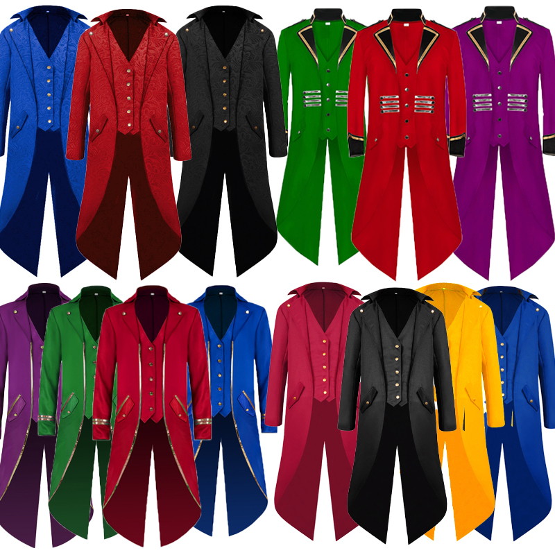 中世界欧式宫廷复古男燕尾欧洲贵族王子燕尾礼服演出服长服装