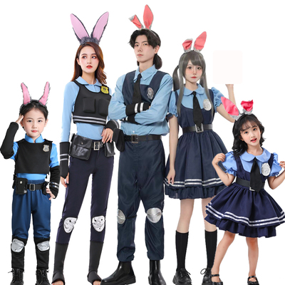 朱迪兔警官cos服成人儿童动漫