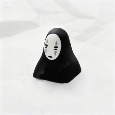 千与千寻个性树脂键帽无脸男创意机械键盘帽二创客制化ESC
