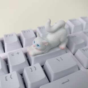 个性删除键键帽可爱立体猫咪装饰十字轴增补创意机械键盘键帽单个