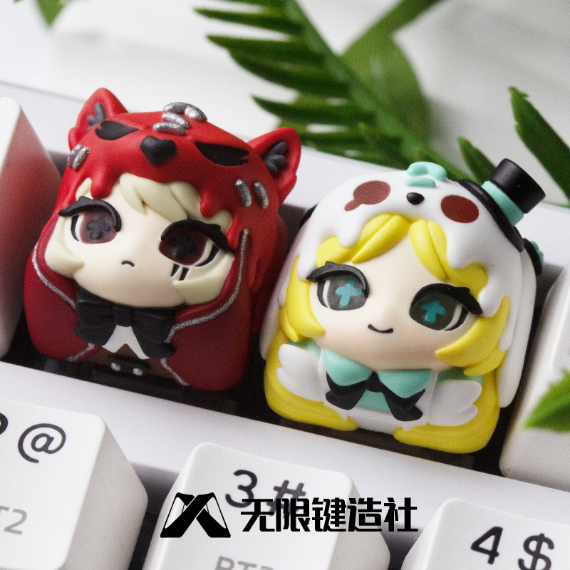 原创童话系列小红帽透光键帽个性树脂机械键盘键帽单颗ESC二次元