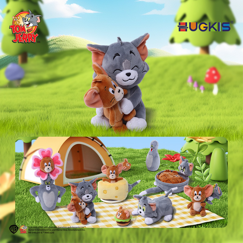 正版猫和老鼠毛绒玩具盲盒欢喜冤家汤姆猫玩偶可爱潮玩小摆件公仔