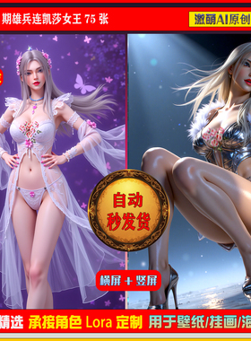 激萌原创75张 1048期雄兵连凯莎女王6K手机壁纸