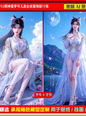 激萌原创75张 752期神墓梦可儿澹台派服饰版6K手机壁纸美图cg素材