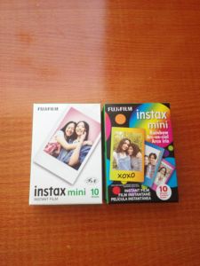 富士拍立得相纸白边彩虹三寸mini12/7+/7s/11/40/90相机通用