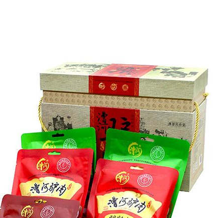 保定特产漕河驴肉大全精粹鲜卤礼盒 原味酱香香辣驴肉驴腱肉礼品