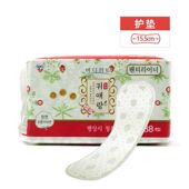 韩国进口LG闺艾朗贵爱娘护垫超薄纯棉38片好舒爽155mm卫生姨妈巾