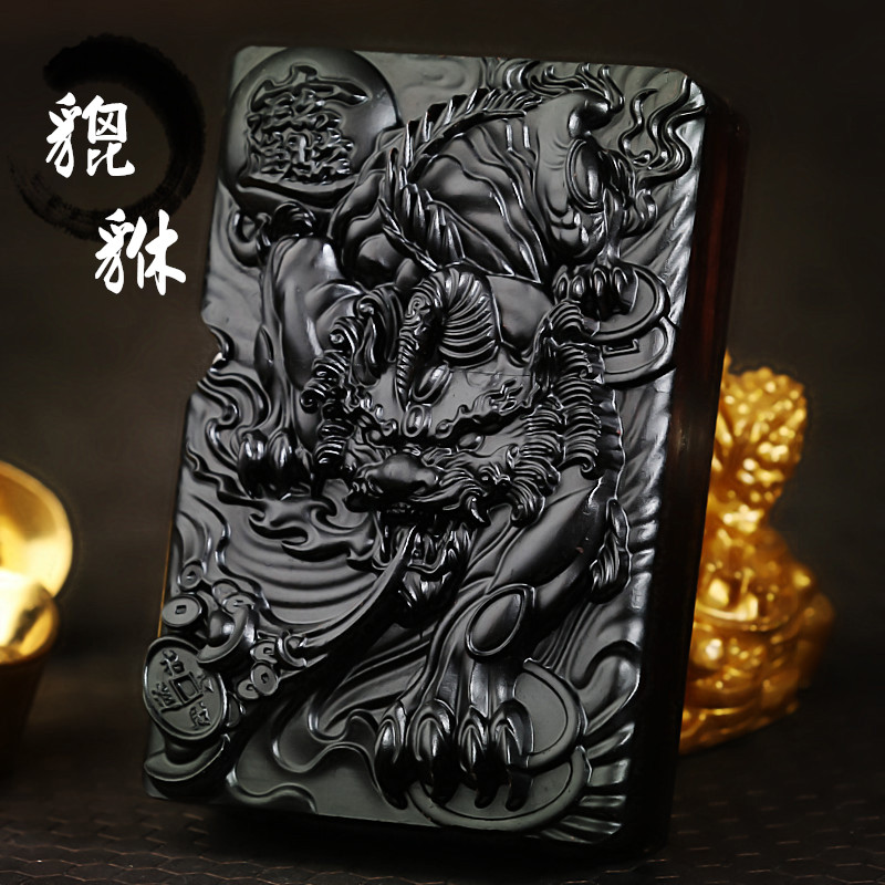 打火机正版zpoo原装黑檀木虎旗店 限量刻字男 zppo正品火机