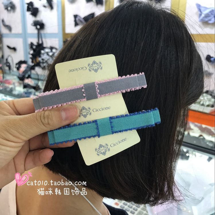 发饰头饰ciccione蝴蝶结发夹发卡