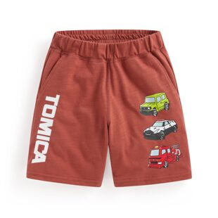 诚衣乐服lativ TOMICA竹节棉印花口袋短裤-01-童