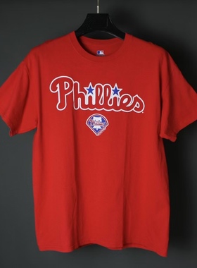 仰泳商店Phillies美国职业棒球大联盟费城人队短袖T恤vintage古着