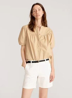 J家原单女白色INSEAM CHINO SHORT舒适夏天夏季薄款弹力棉短裤