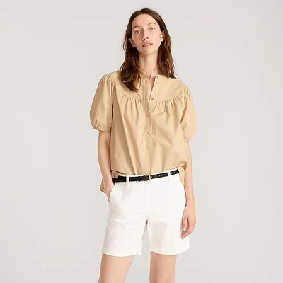 原单白色百搭弹力棉短裤