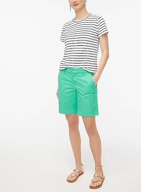 超鸡赞、美系J家CHINO SHORT草绿色经典薄薄款弹力棉休闲短裤、