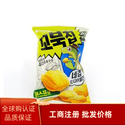 韩国进口零食 好丽友乌龟片原味/巧克力味玉米薯片 80g一箱12个 零食/坚果/特产 膨化食品 原图主图