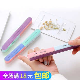六面指甲锉打磨砂条抛光锉美甲工具指甲锉条双面磨指甲器