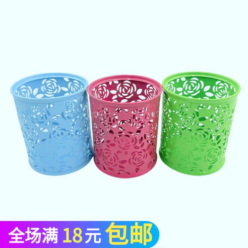 办公笔筒金属圆形网状笔架