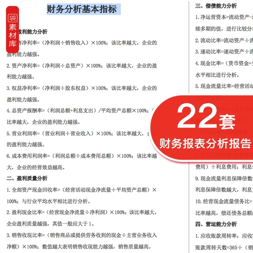 财务分析报告成品案例word电子文档企业财务预算经营分析工作流程