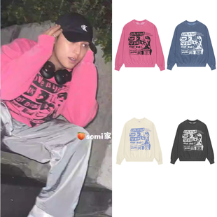 【黑五】somi家 韩国特价mahagrid MGD涂鸦卫衣加绒 金珉奎同款