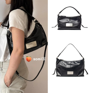 somi家 韩国直邮matin kim新款侧拉链单肩腋下包matinkim斜挎包