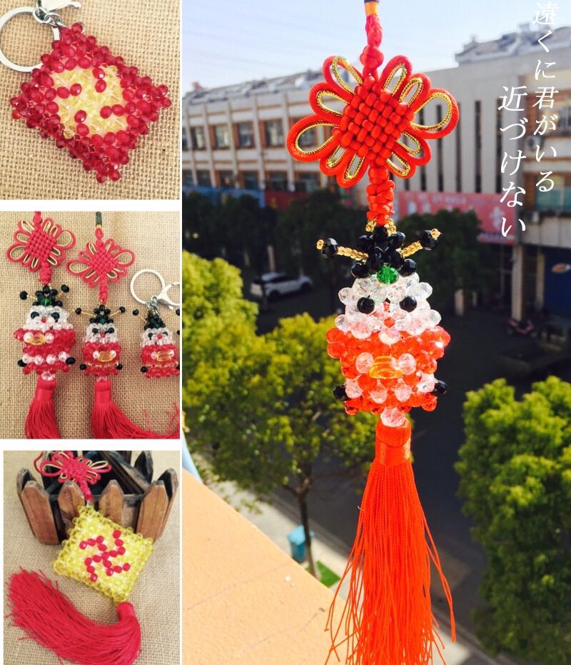 挂饰串珠手工钥匙扣奥地利水晶