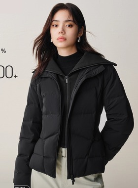 商场同款25冬季新款女小蛮腰修身拼接假两件羽绒服外套A1ACF4206