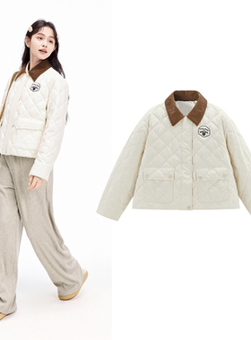 【商场同款】2024冬新品时尚百搭撞色羽绒服女外套保暖C2ACE4206