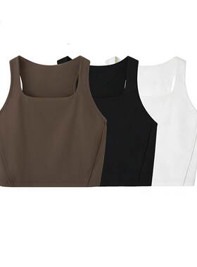 商场同款26春装新款女装吊带背心女打底无袖短背心上衣A3CQG131C