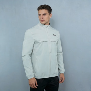 微弹薄防泼水面料网眼布拼接 风衣夹克 两侧口袋拉链原旦外矛I男款
