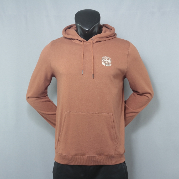 88%棉质抓绒混纺面料 后背超大印花 原旦外矛潮牌V家男款连帽卫衣