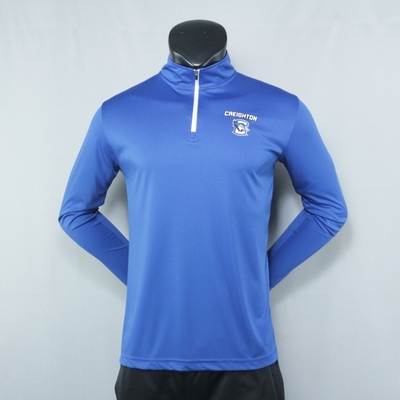 微瑕福利 原旦外矛官方出品男款克雷顿大学队立领半拉链长袖T恤