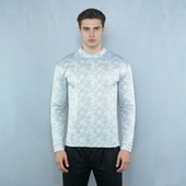 迷彩暗纹 中高领抓绒打底长袖 秋冬运动打底标配 高尔夫大佬T男款