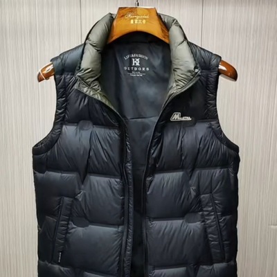 2025冬季新款男士轻薄舒适打底羽绒马甲可外穿立领保暖背心男