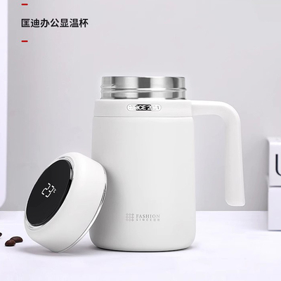 匡迪316不锈钢温度显示保温杯