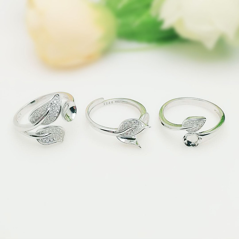 纯银日韩风戒指空托