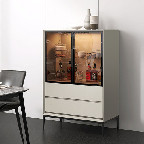 意式极简家居多功能酒柜