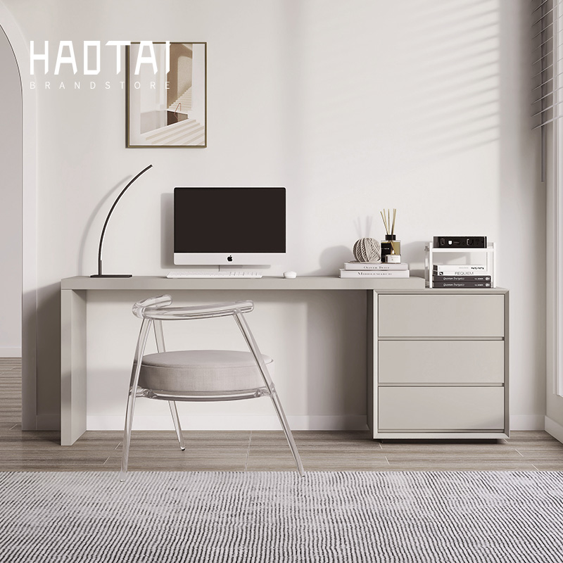 可伸缩意式极简书桌组合