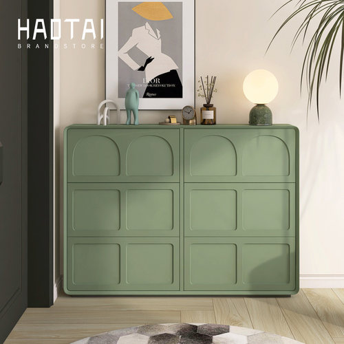 烤漆超薄鞋柜全实木法式源头工厂