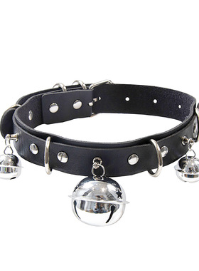 男生体育生可调节铃铛项圈小狼狗小奶狗性感颈环1S0M狗狗主人项圈